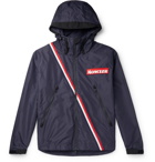 Moncler - Trakehner Striped Nylon Hooded Jacket - Navy