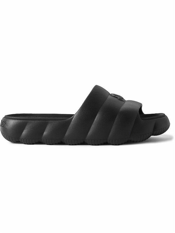 Photo: Moncler - Lilo Logo-Embossed Rubber Slides - Black