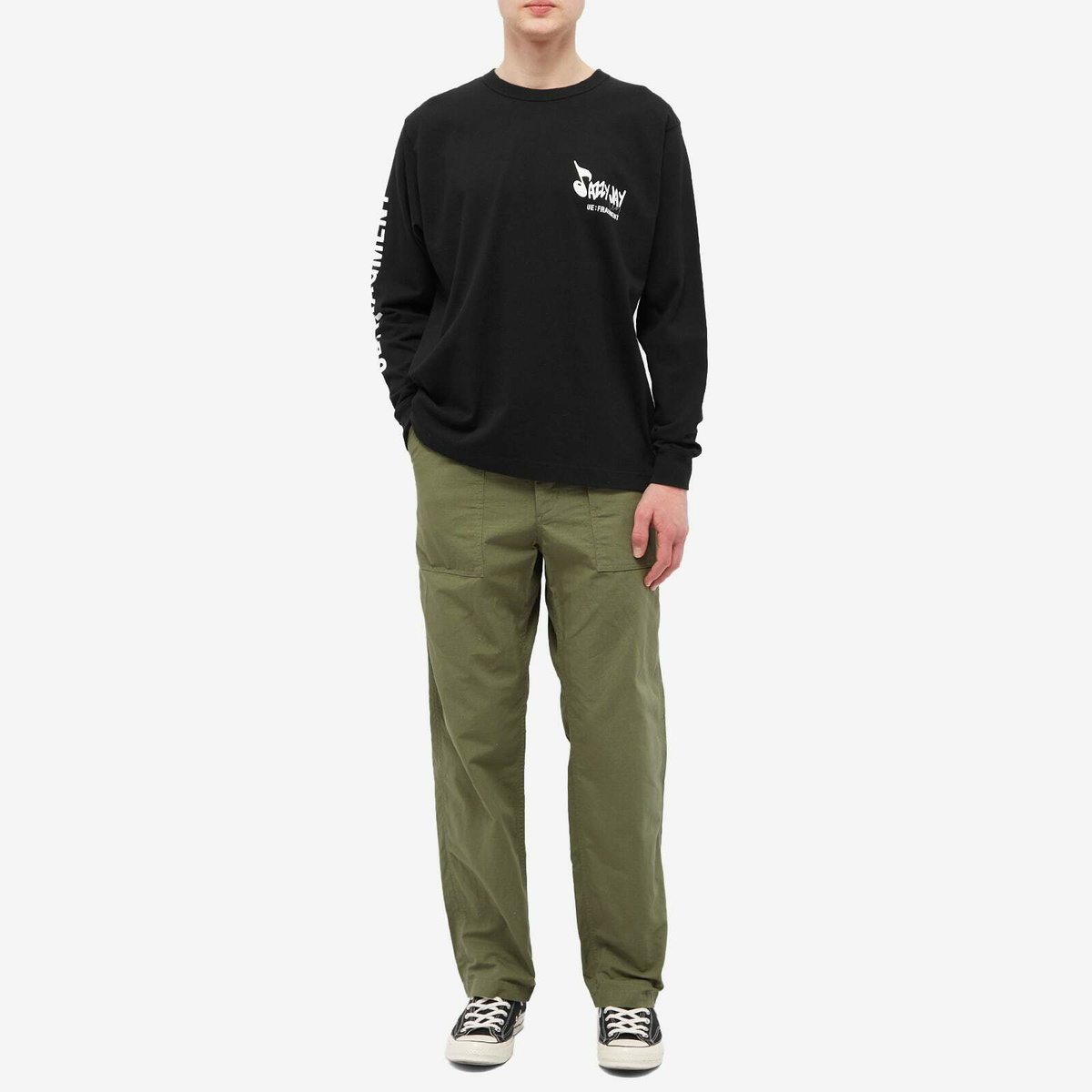 トップス uniform experiment FRAGMENT JAZZY JAY Uniform Experiment Men's Long Sleeve Fragment Jazzy Jay 5 T