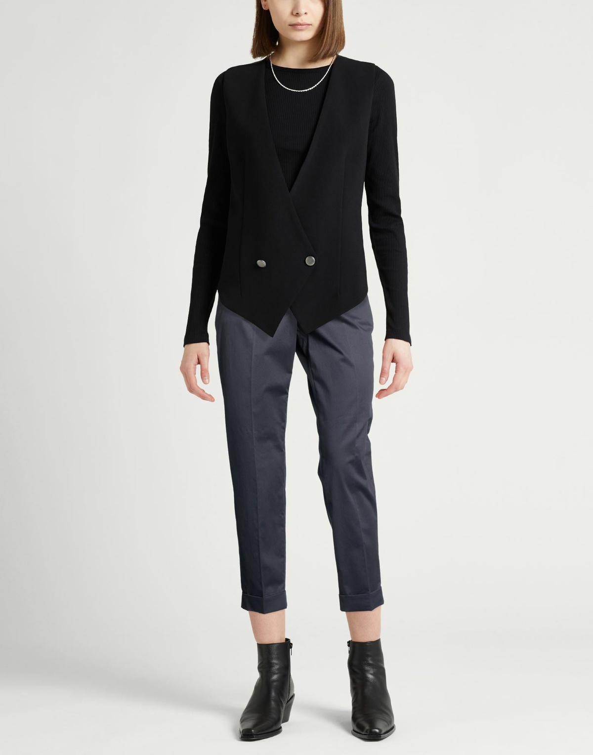 Peserico Womens Pants Midnight in Blue