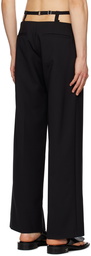 Dion Lee Black Safety Harness Trousers