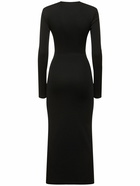 CHRISTOPHER ESBER Orbit Draped Long Sleeve Midi Dress