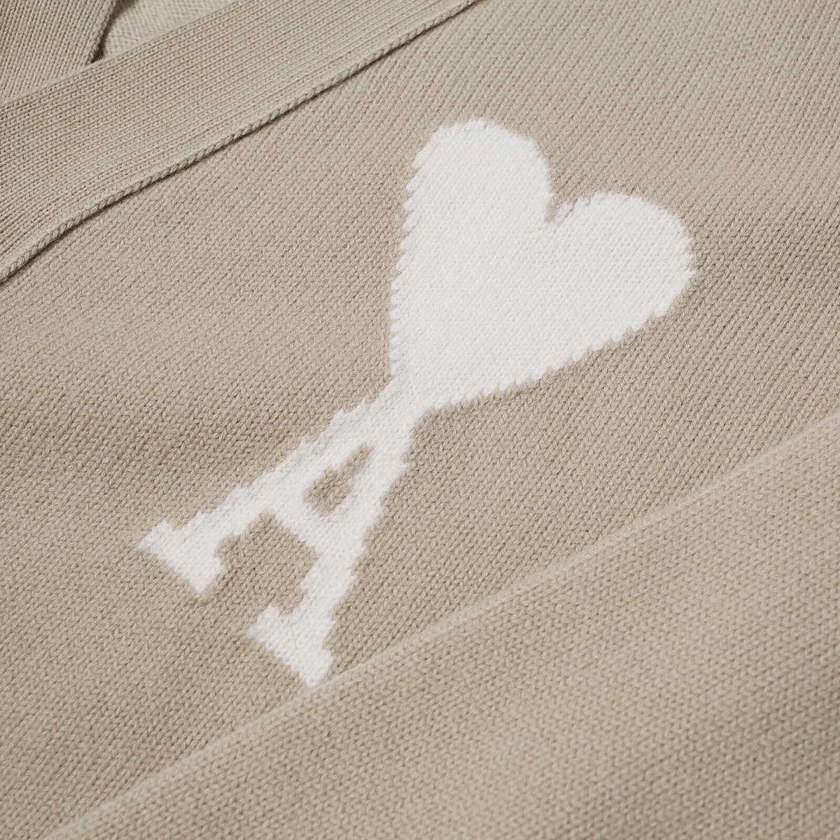 AMI Paris Women's Off White Big ADC Cardigan in Light Beige/Off White