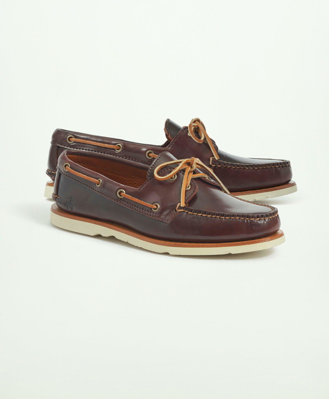 Photo: Brooks Brothers Men's Sperry x A/O 2-Eye Cordovan Shoes | Brown