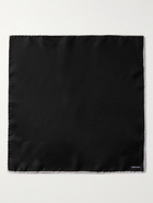 TOM FORD - Contrast-Tipped Silk-Twill Pocket Square