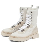 Brunello Cucinelli - Canvas combat boots