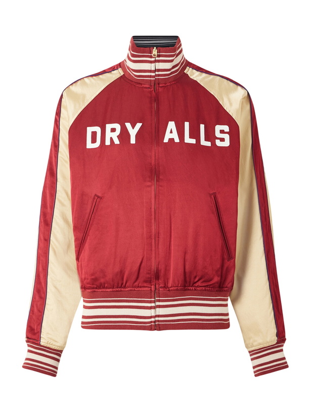 Photo: Human Made - Reversible Logo-Appliquéd Cotton-Blend Satin Bomber Jacket - Red