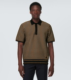 Burberry Checked knit polo sweater