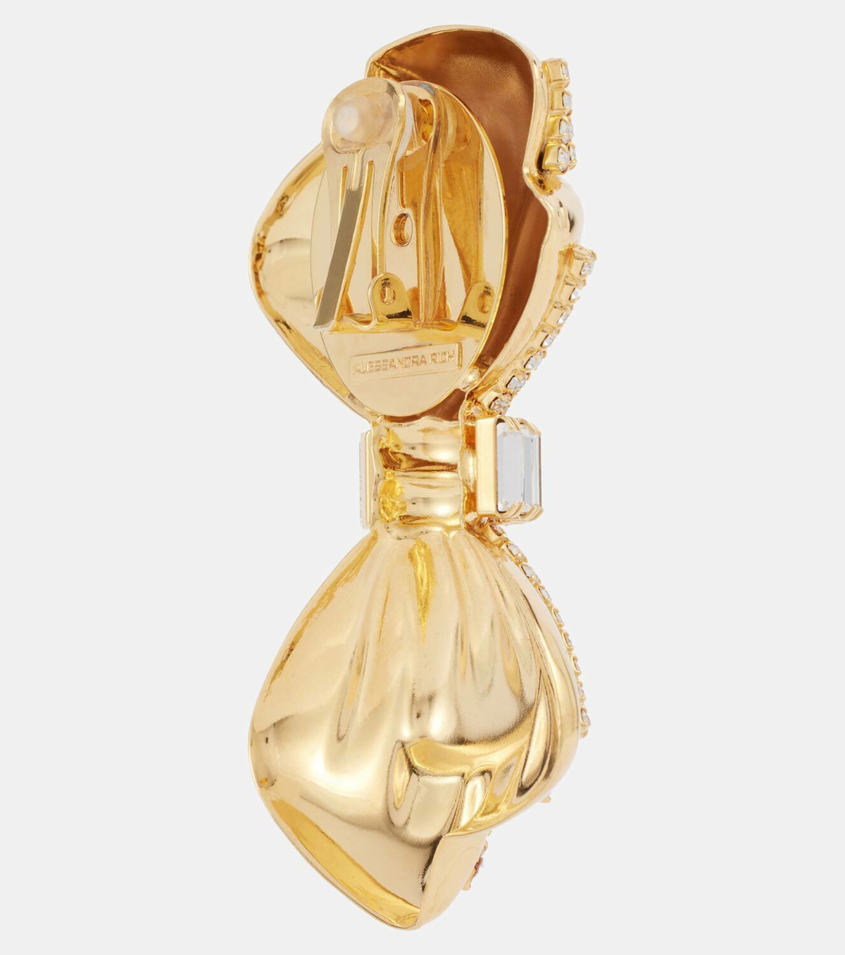 Alessandra Rich Crystal-embellished clip-on earrings