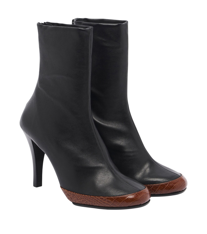 Photo: JUDE Luna croc-effect leather ankle boots