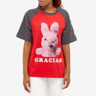 Pleasures Women's Gracias Raglan T-Shirt in Red