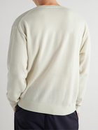 KENZO - Logo-Jacquard Wool Sweater - White