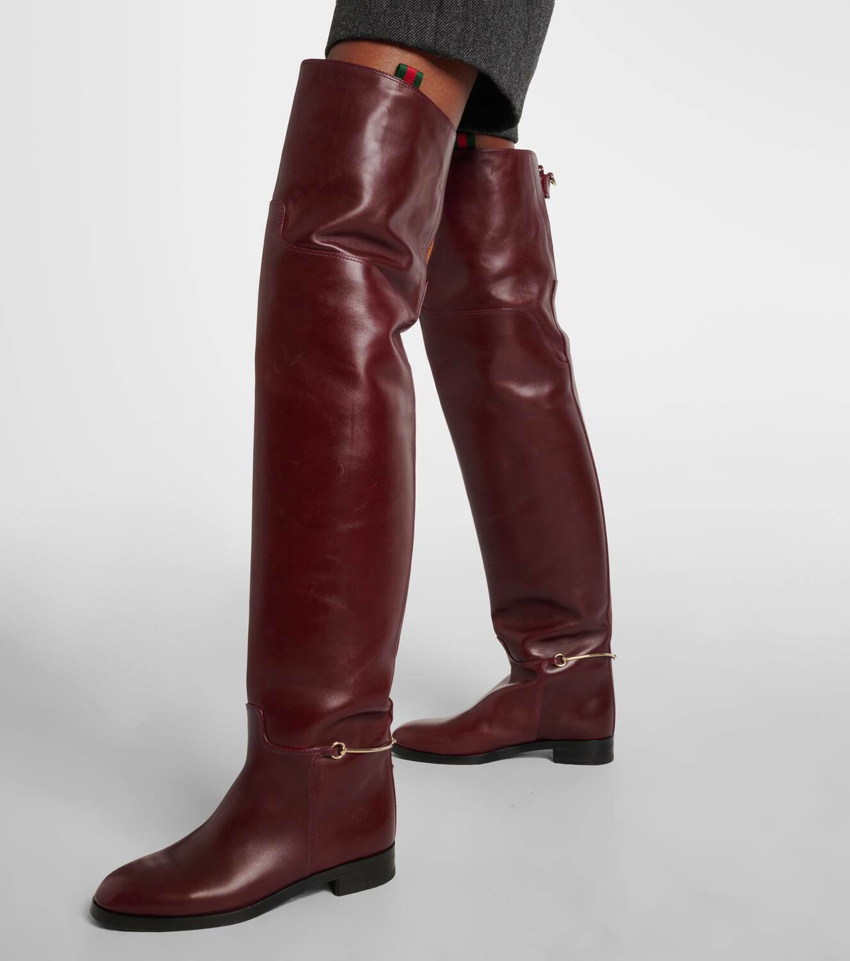 Gucci Leather over the knee boots