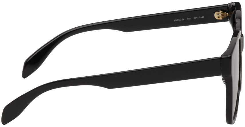 Alexander McQueen Black Graffiti Sunglasses