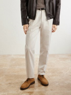 Brunello Cucinelli - Suede Lace-Up Boots - Brown