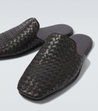Bottega Veneta Palazzo Intrecciato leather mules