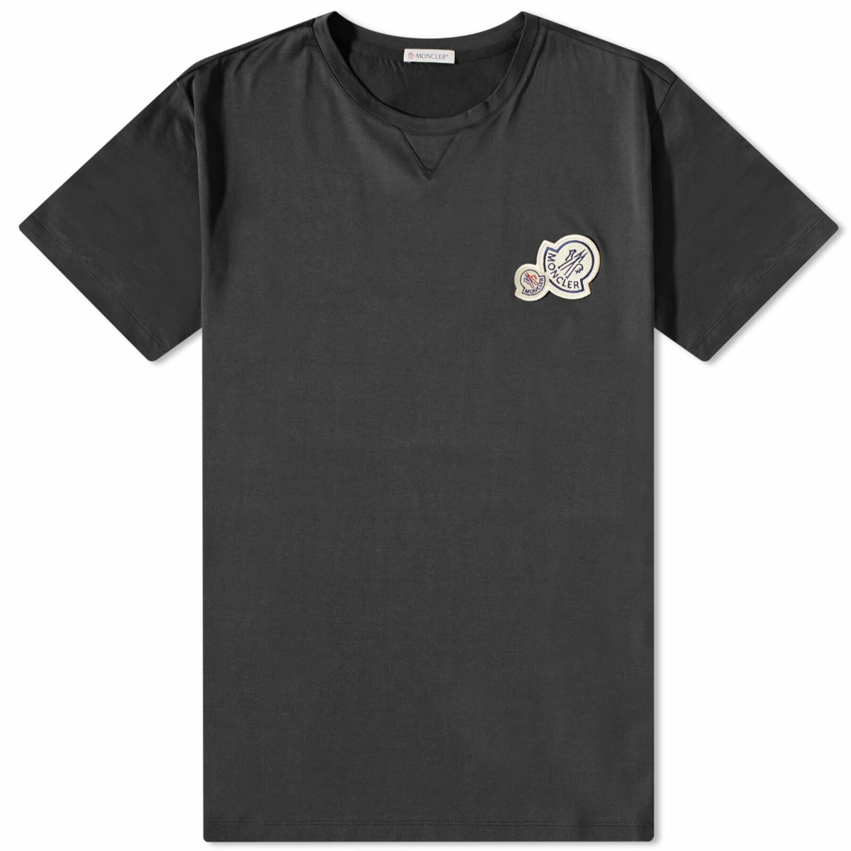 Moncler Men's Multi Logo T-Shirt in Black Moncler