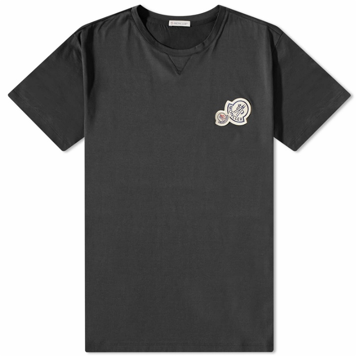 Photo: Moncler Men's Multi Logo T-Shirt in Black