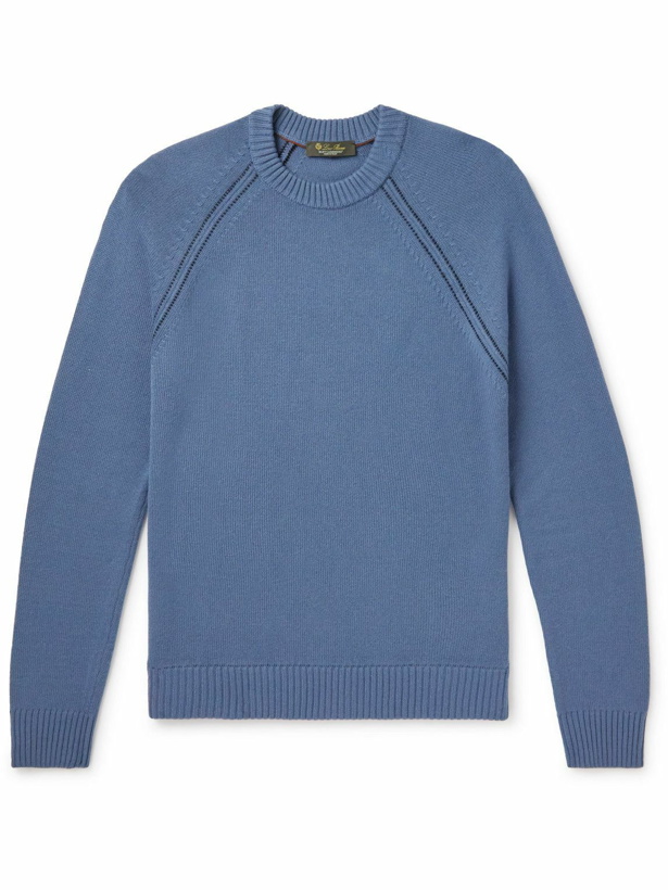 Photo: Loro Piana - Baby Cashmere Sweater - Blue