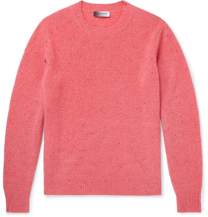 Photo: Isabel Marant - Clintay Donegal Cashmere Sweater - Pink