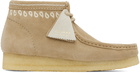 Clarks Originals Beige Wallabee Desert Boots