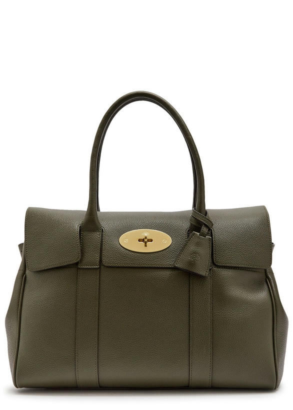 Photo: Mulberry Bayswater Small Grained Leather Shoulder bag - Green - One Size