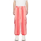 Feng Chen Wang Pink Gradient Cargo Trousers