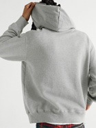 UNDERCOVER - Printed Cotton-Jersey Hoodie - Gray