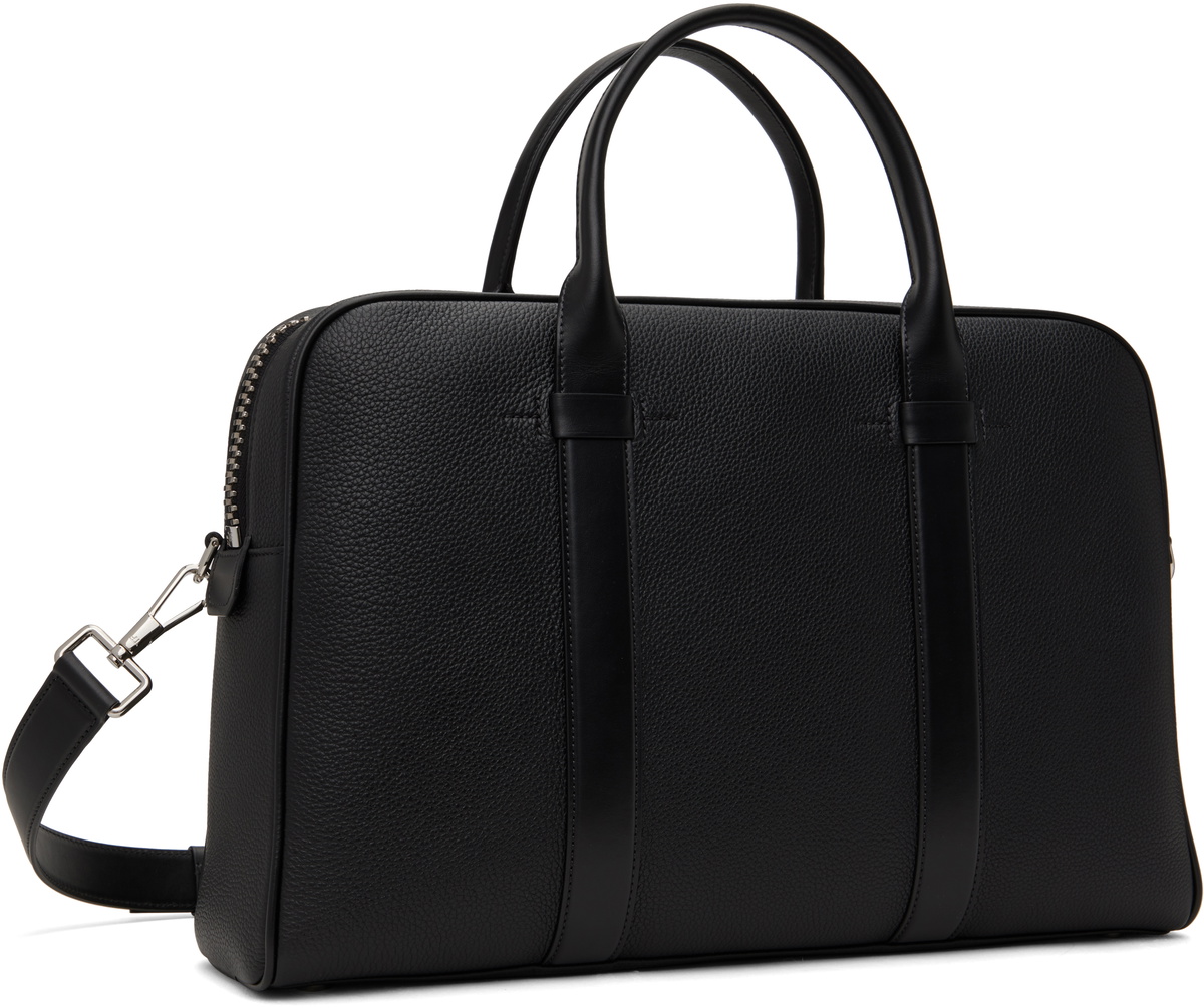 TOM FORD Black Soft Grain Leather Buckley Briefcase