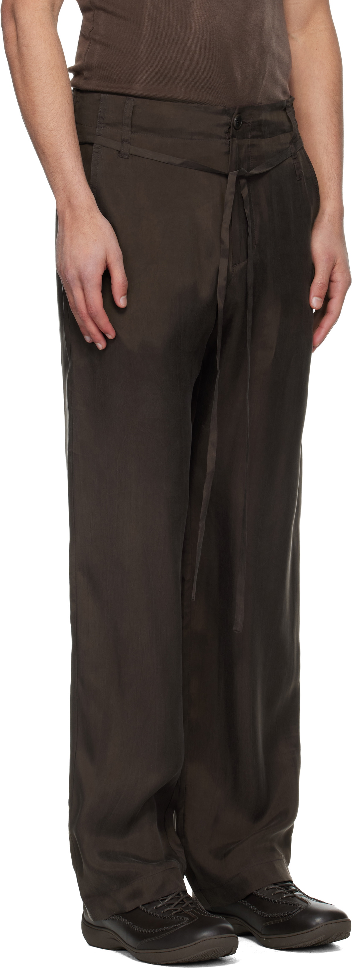 POST ARCHIVE FACTION (PAF) Brown Single Drifter Trousers