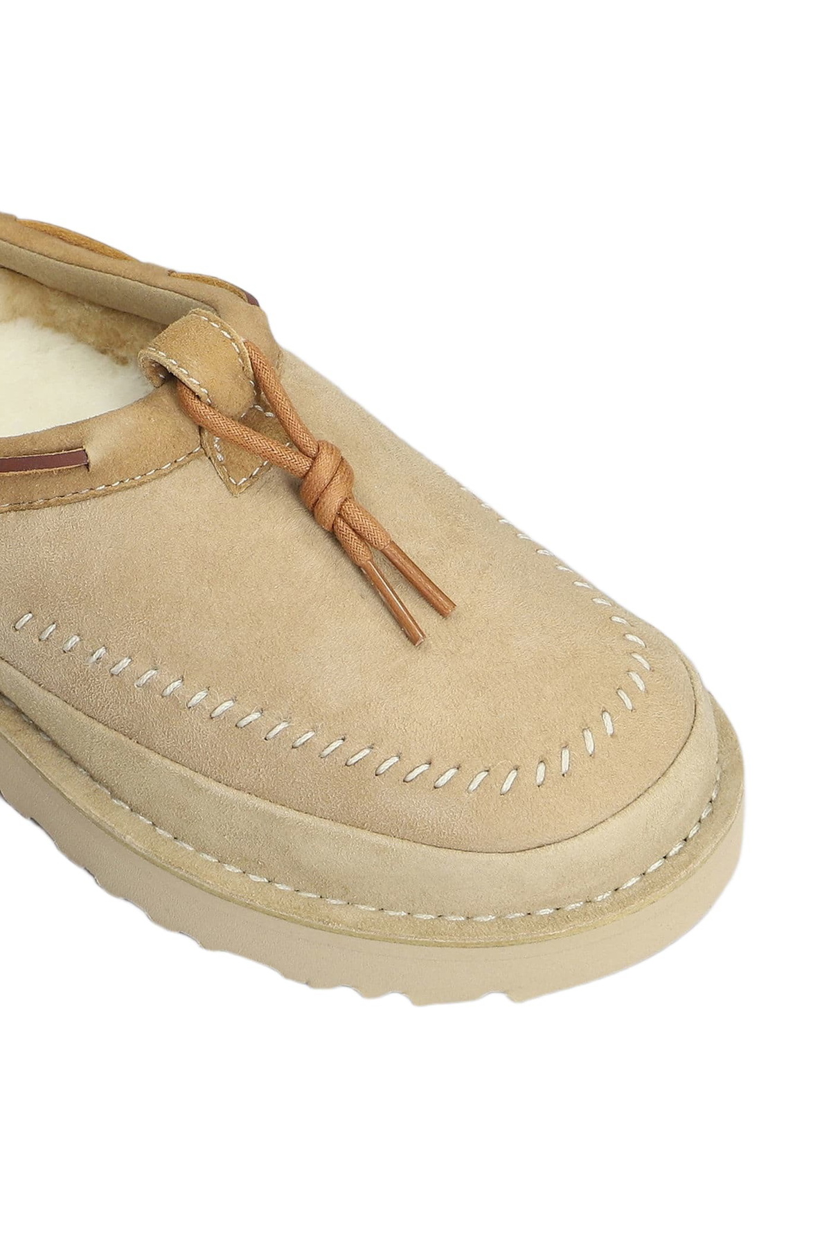 UGG Tasman Crafted Loafers In Beige Suede