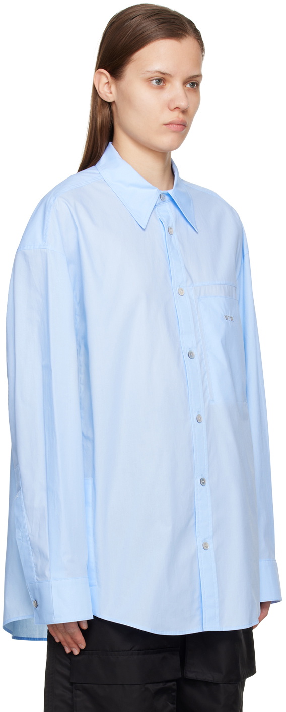 Wooyoungmi Blue Embroidered Shirt Wooyoungmi