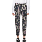 Dries Van Noten Navy Perkinos Trousers