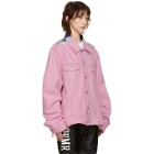Martine Rose Pink Denim Tie-Dye Jacket