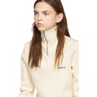 Calvin Klein 205W39NYC White Half-Zip Sweater