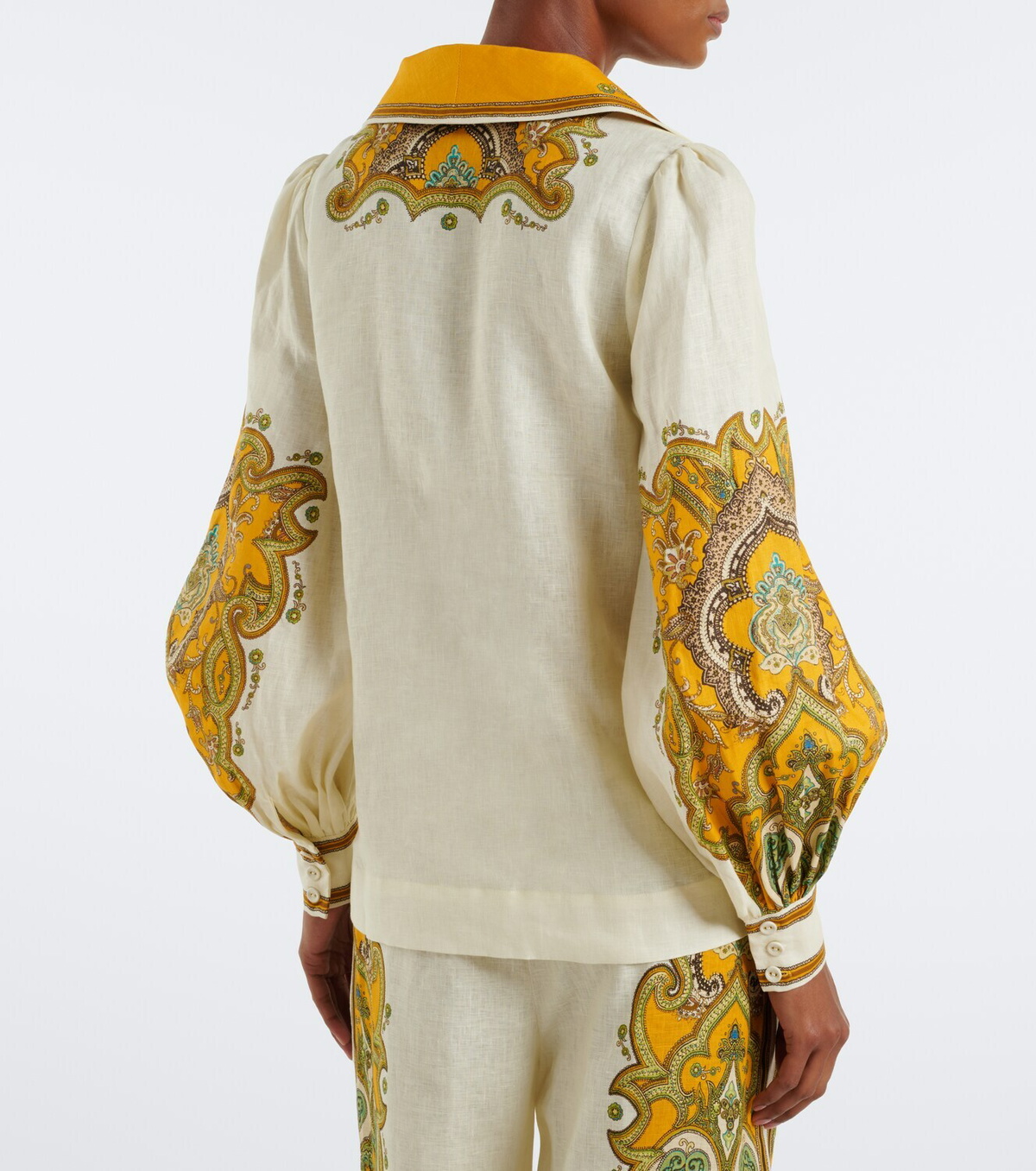 Alémais Porter printed linen blouse