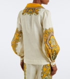 Alémais Porter printed linen blouse