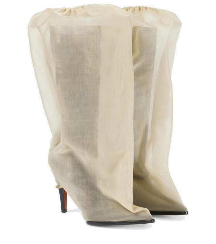 Photo: Alexander McQueen Bag faux leather knee-high boots