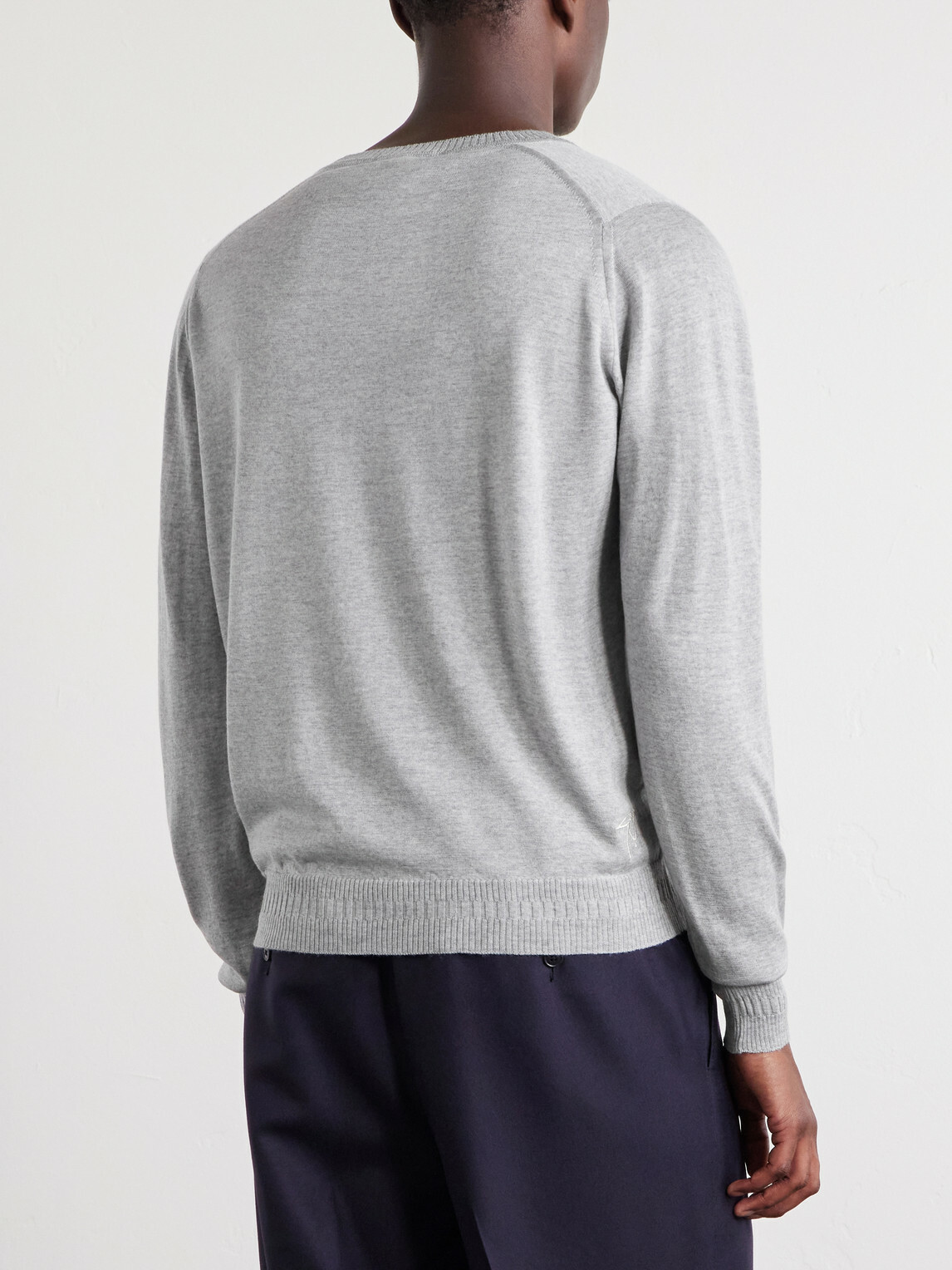 John Smedley - Bill Nighy Merino Wool Sweater - Gray