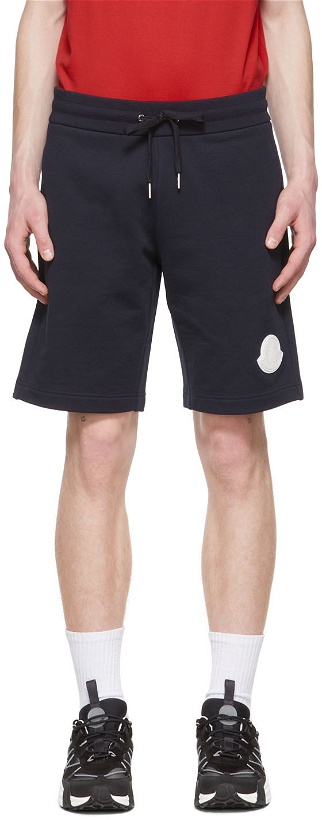 Photo: Moncler Navy Cotton Shorts
