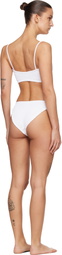 Hunza G White Misty Tonal Hoop Bikini
