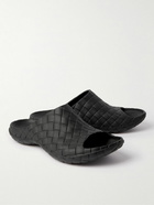 Bottega Veneta - Embossed Rubber Sandals - Black