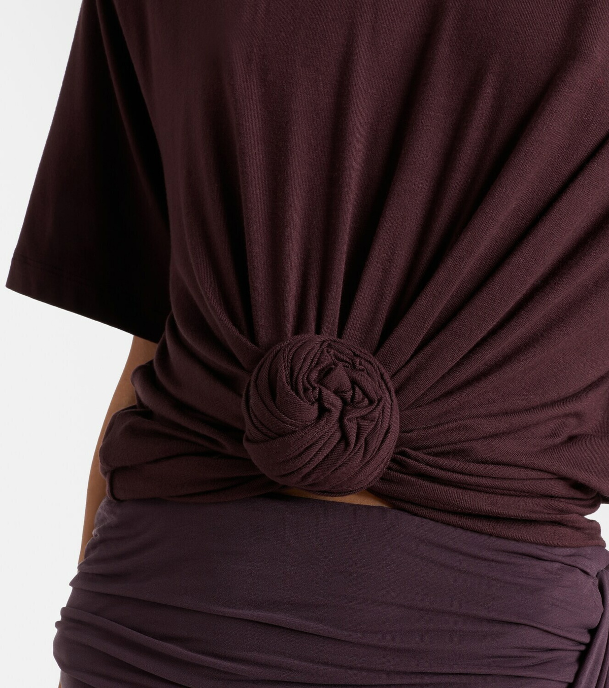 Magda Butrym Floral-appliqué jersey T-shirt