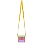 GCDS Multicolor Transparent Cube Bag