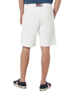 MC2 Saint Barth Man White Cotton Fleece Bermuda Shorts Randle