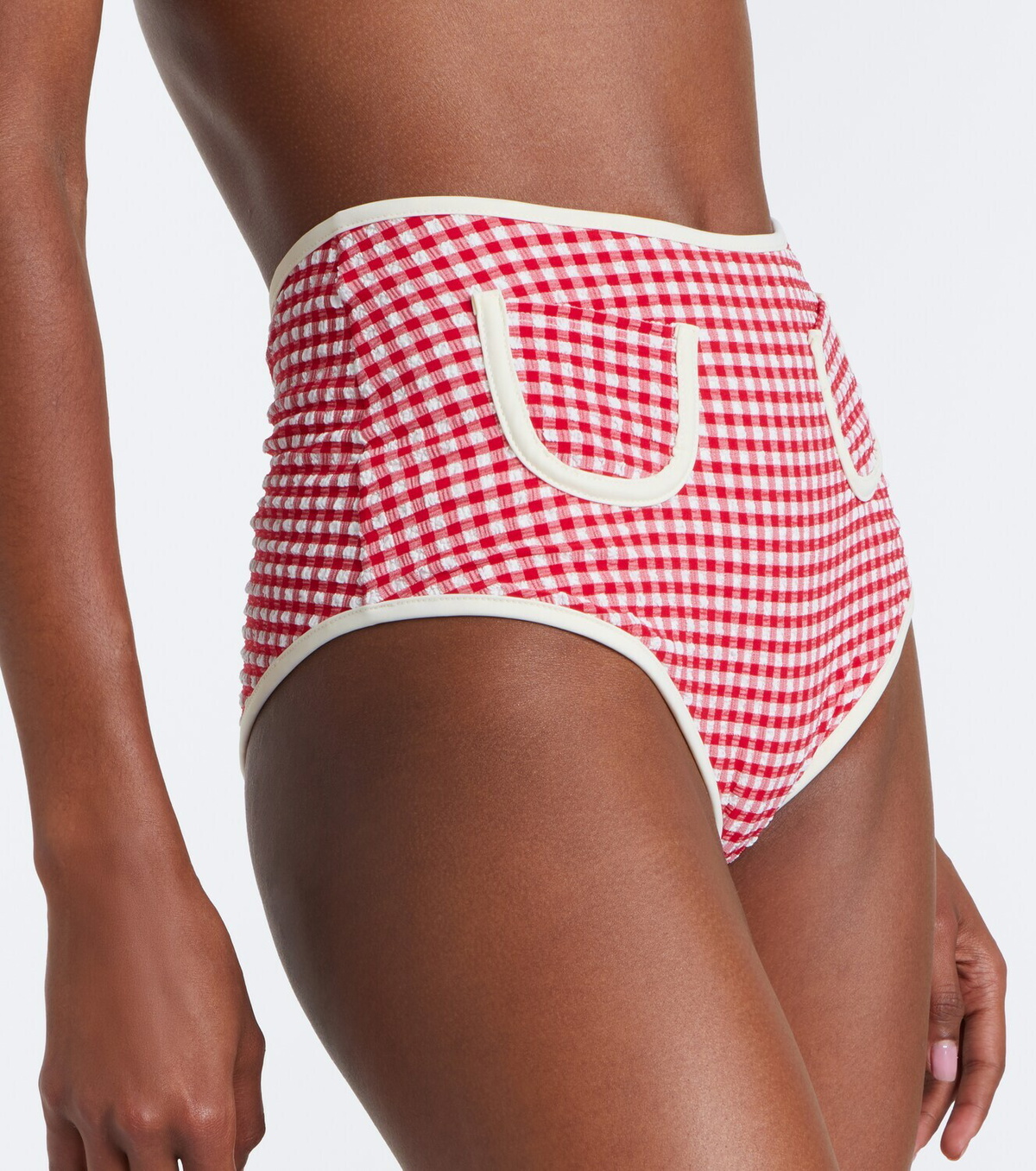 Montce Polly gingham bikini bottoms