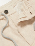 BRUNELLO CUCINELLI - Tapered Loopback Cashmere-Jersey Sweatpants - Neutrals