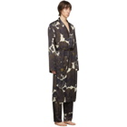 Dries Van Noten Off-White and Black Charles Robe