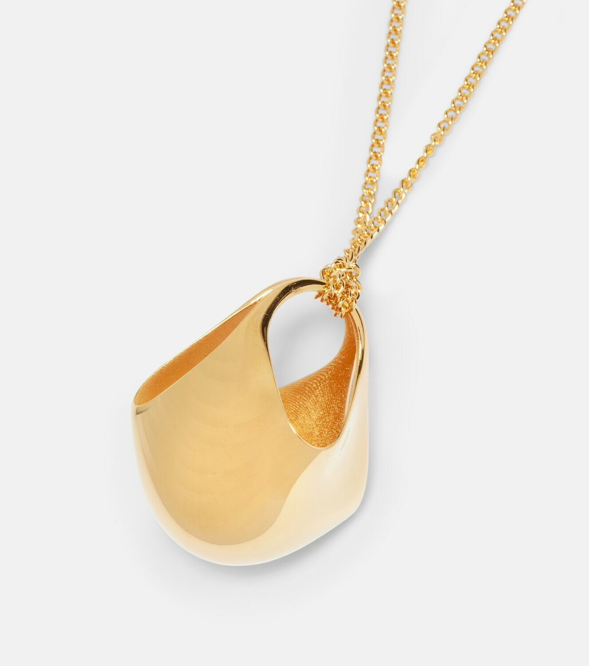 Khaite Lotus 18kt gold-plated pendant necklace