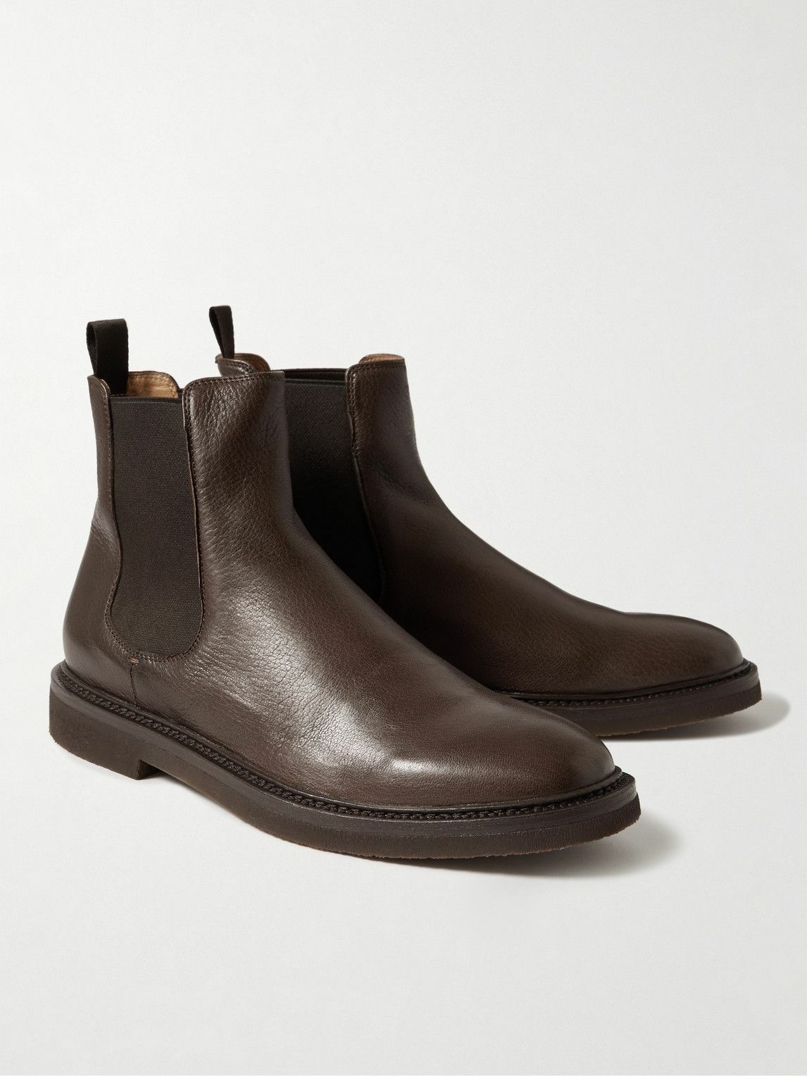 Officine Creative - Hopkins Full-Grain Leather Chelsea Boots - Brown ...